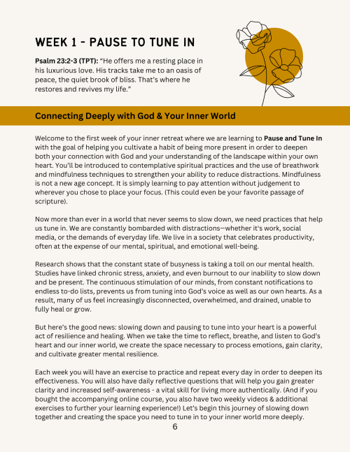 Inner Retreat Workbook & Guide - Image 3
